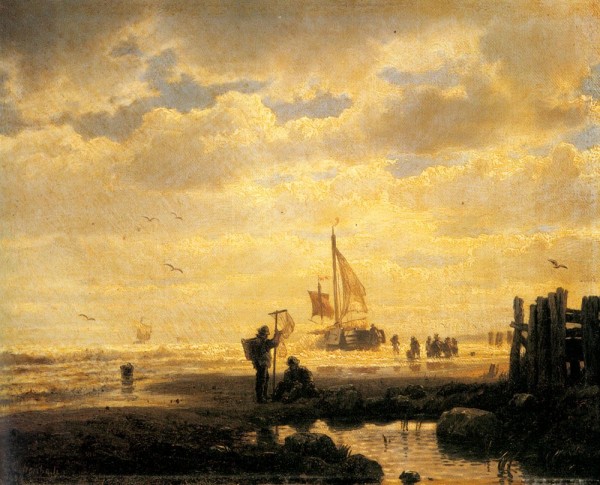 Bringing in the Catch by Andreas Achenbach